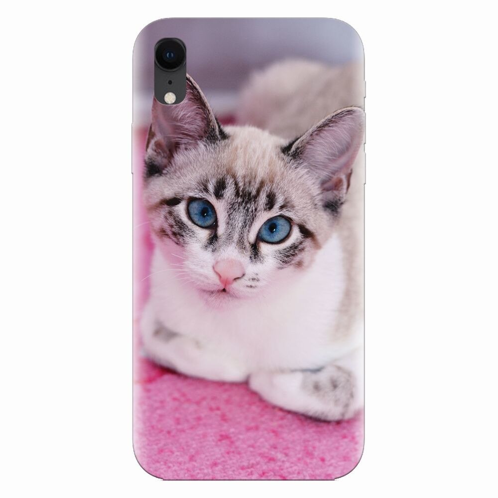 Husa silicon pentru Apple Iphone XR, Siamese Kitty