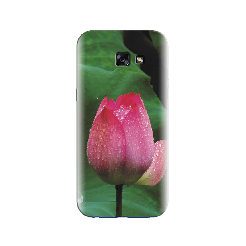 Husa Samsung A3 2017 Pink Lotus Flower With Water Drop
