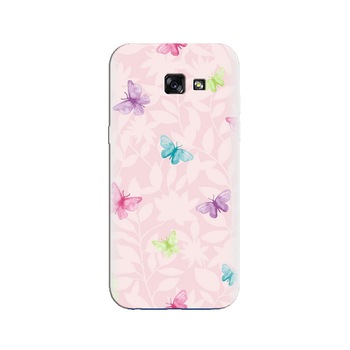 Husa Samsung A3 2017 Pink Butterfly 006 Husa Samsung A3 2017 Pink Butterfly 006