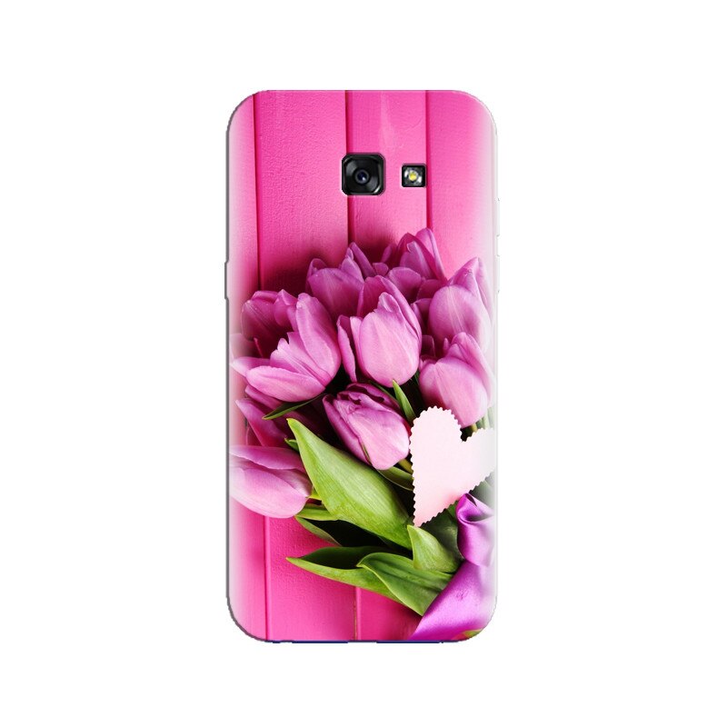 Husa Samsung A3 2017 Pink Flower 004