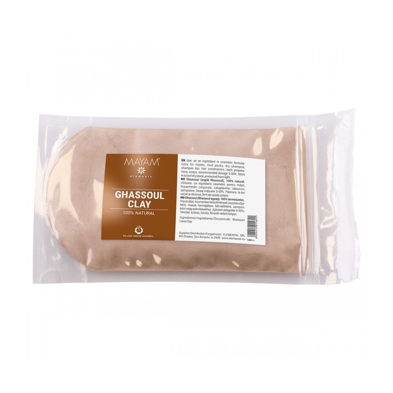Ghassoul Naturel 100 G - Pour Les Soins Du Corps Et Des Cheveux, Produit Générique De France