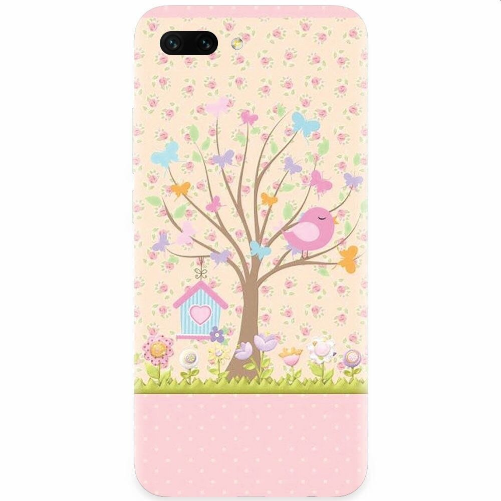 Husa silicon pentru Honor 10, Cute Birdhouse