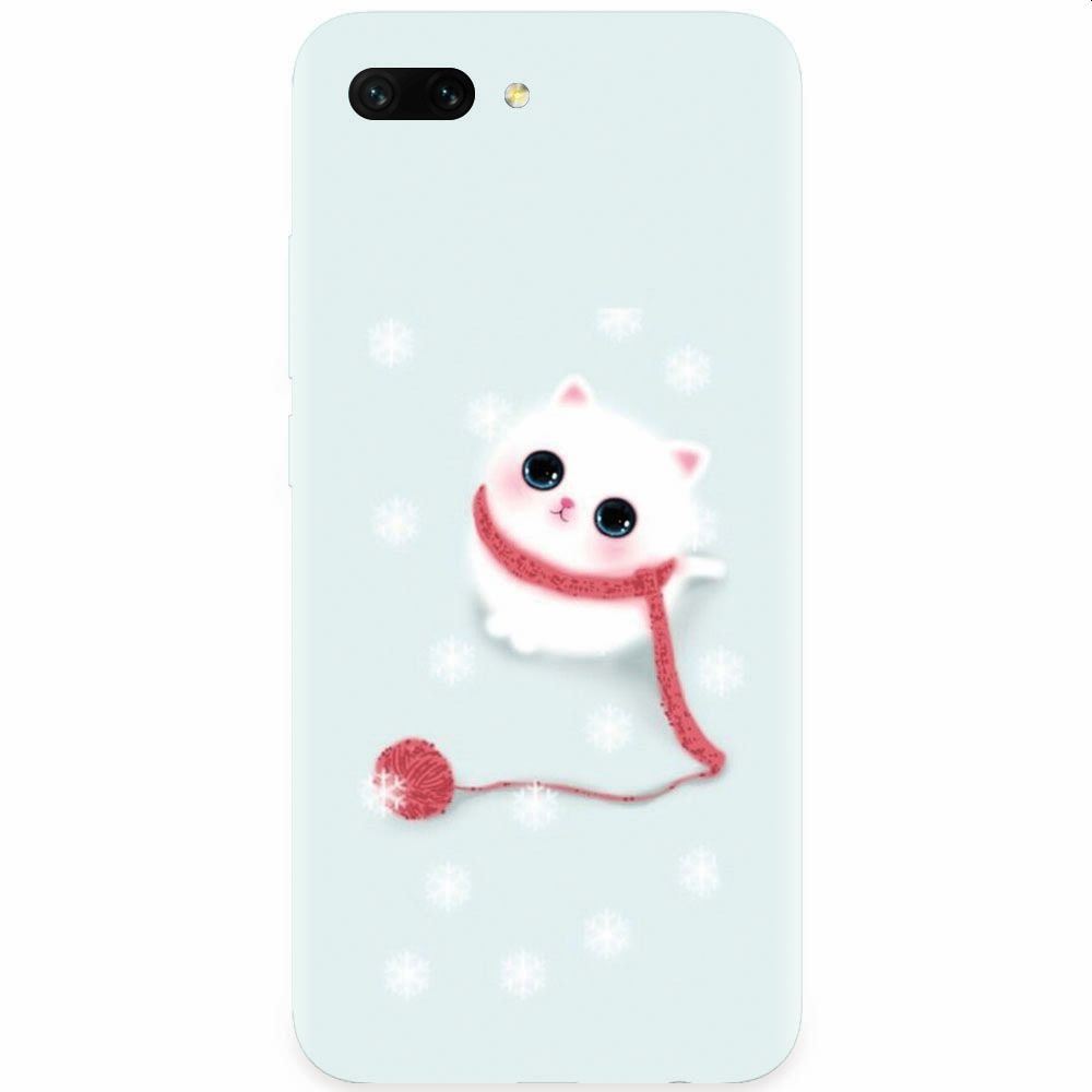 Husa silicon pentru Honor 10, Cute Cat