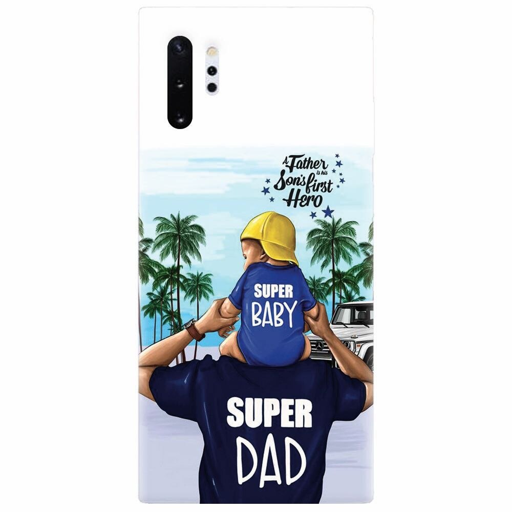 Husa silicon pentru Samsung Galaxy Note 10 Plus, Super Dad