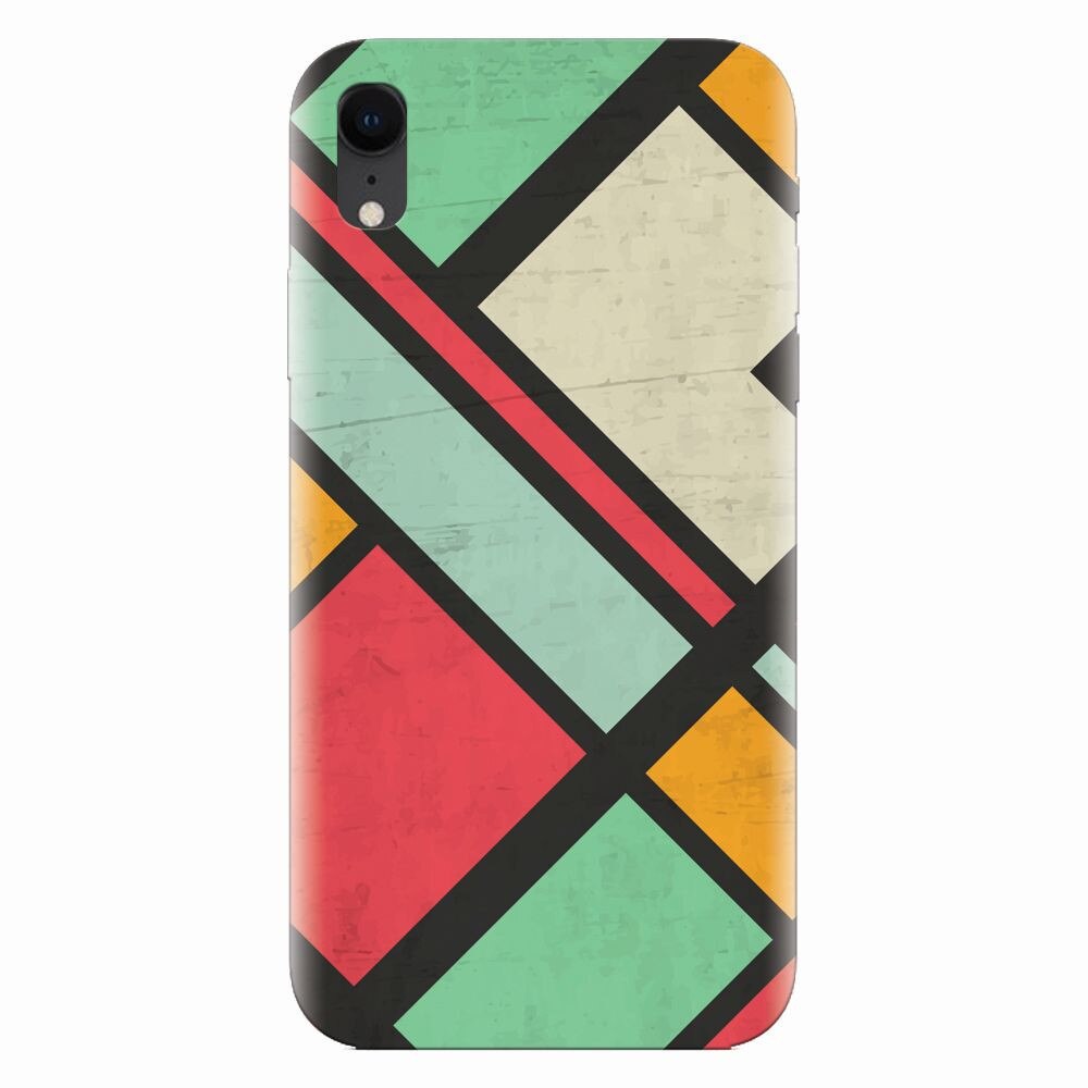 Husa silicon pentru Apple Iphone XR, Retro Grunge