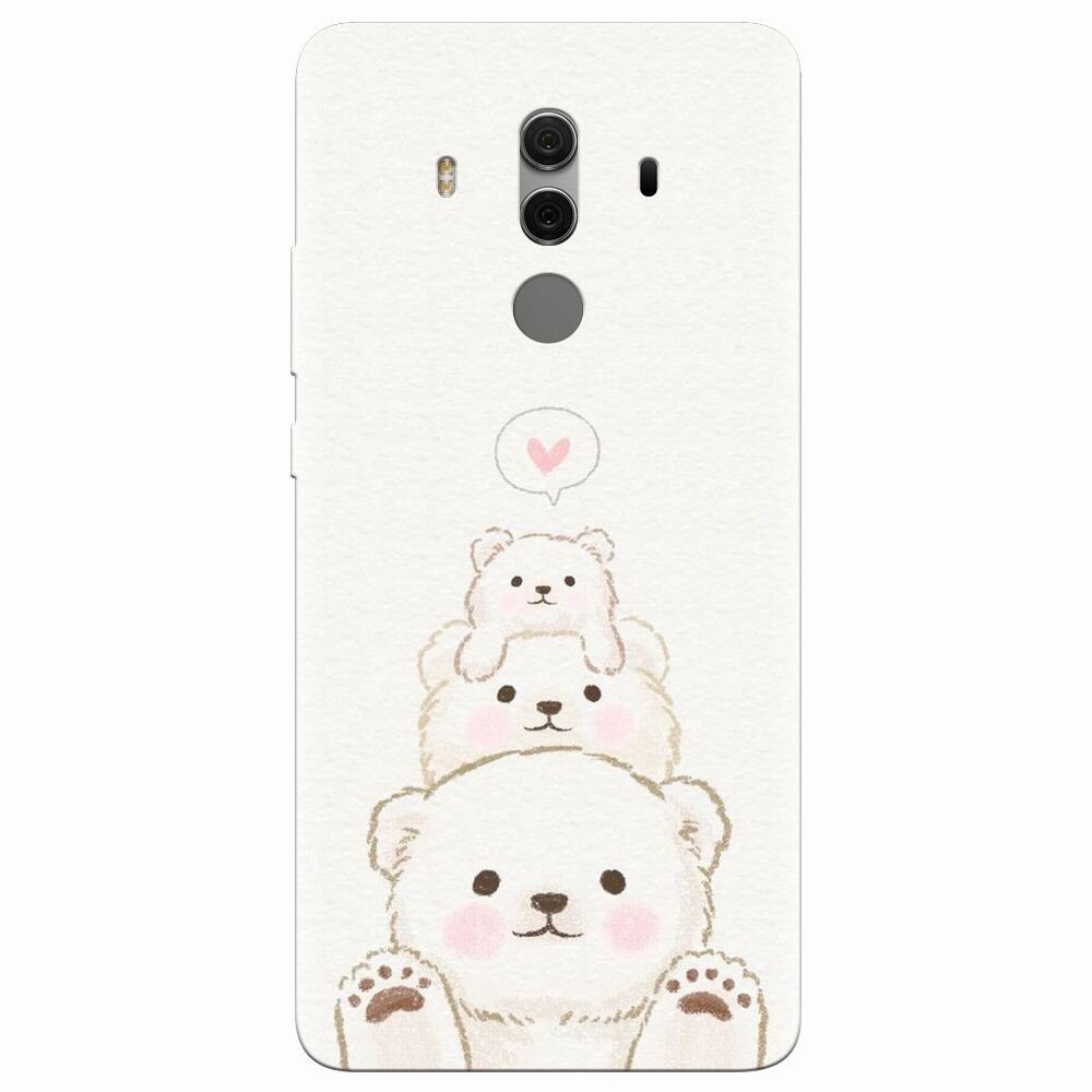 Husa silicon pentru Huawei Mate 10 Pro, Family Bear