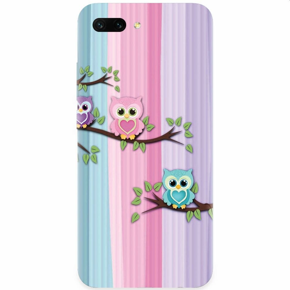 Husa silicon pentru Honor 10, Cute Owl