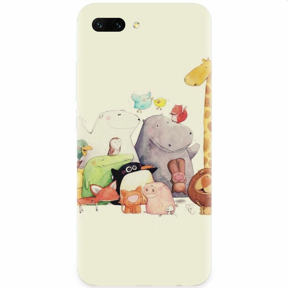 Husa silicon pentru Honor 10, Cute Cartoon Animals