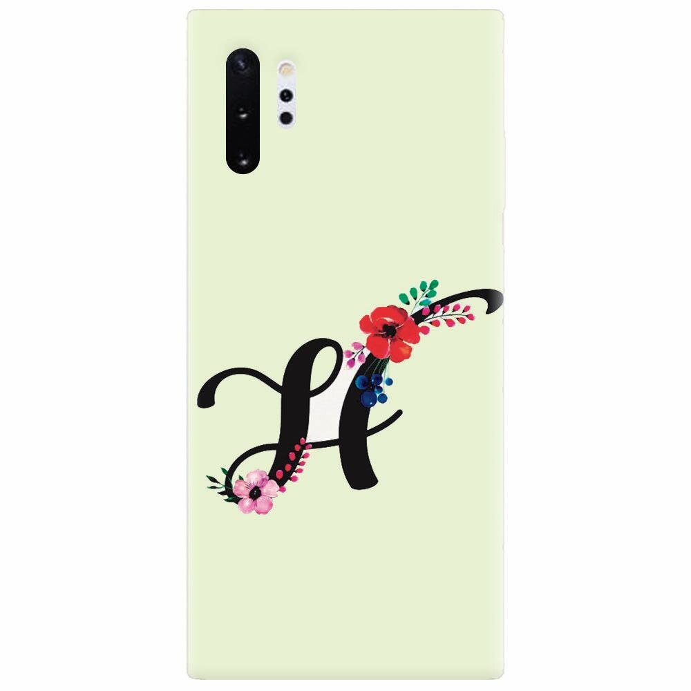 Husa silicon pentru Samsung Galaxy Note 10 Plus, Litera H