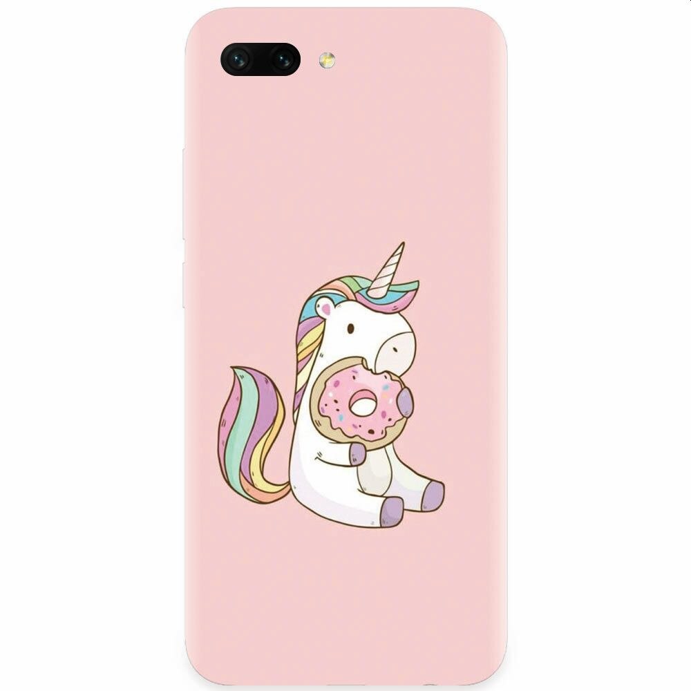 Husa silicon pentru Honor 10, Unicorn Donuts