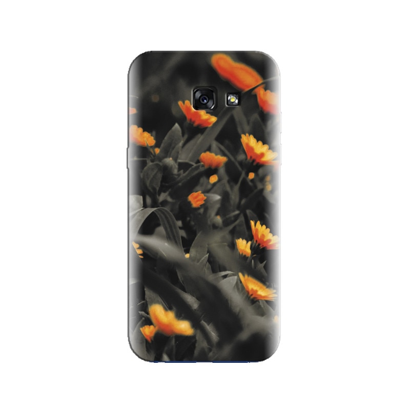 Husa Samsung A3 2017 Orange Small Flower Black And White Images