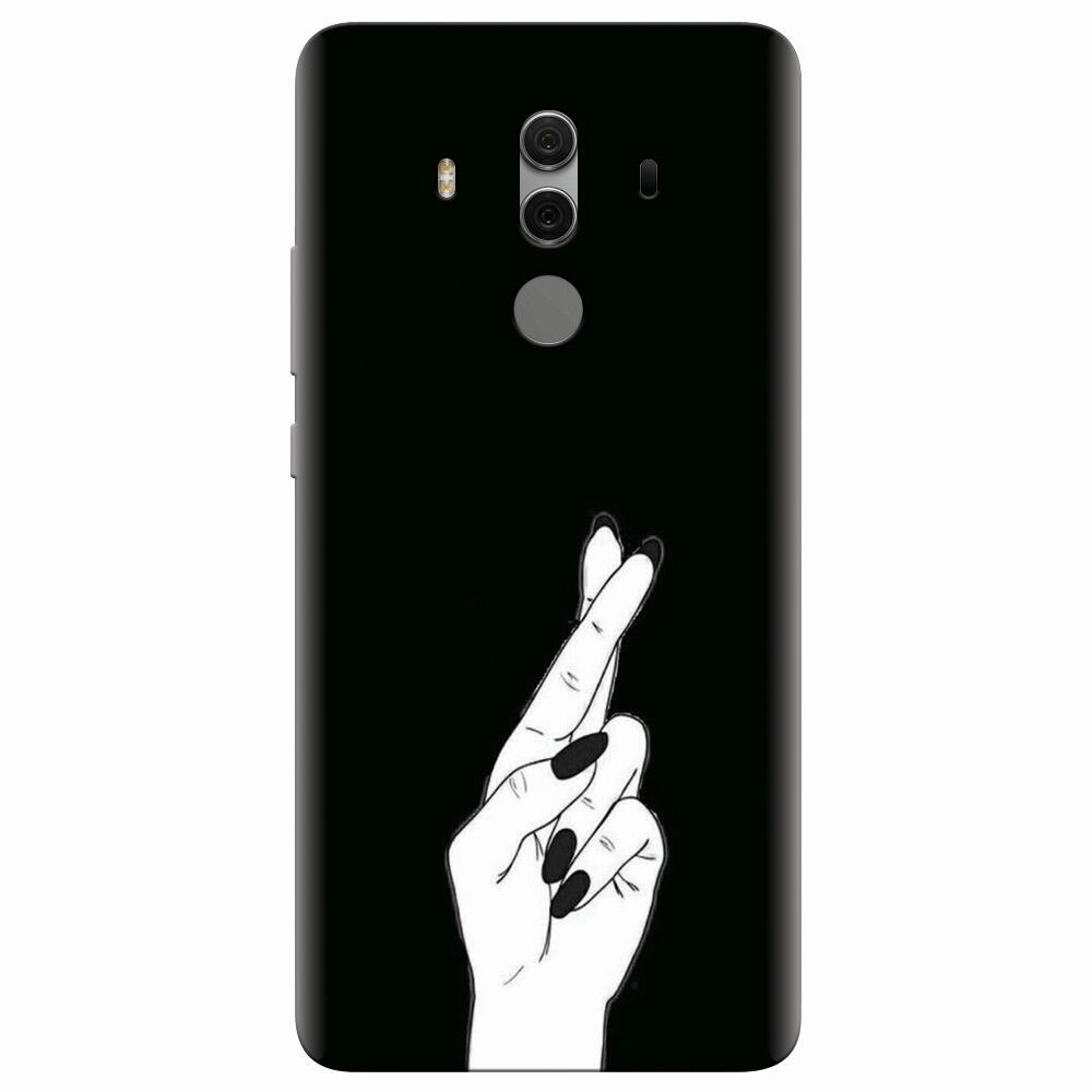 Husa silicon pentru Huawei Mate 10 Pro, Finger Cross
