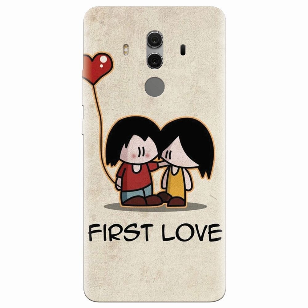 Husa silicon pentru Huawei Mate 10 Pro, First Love Great Lock Screen