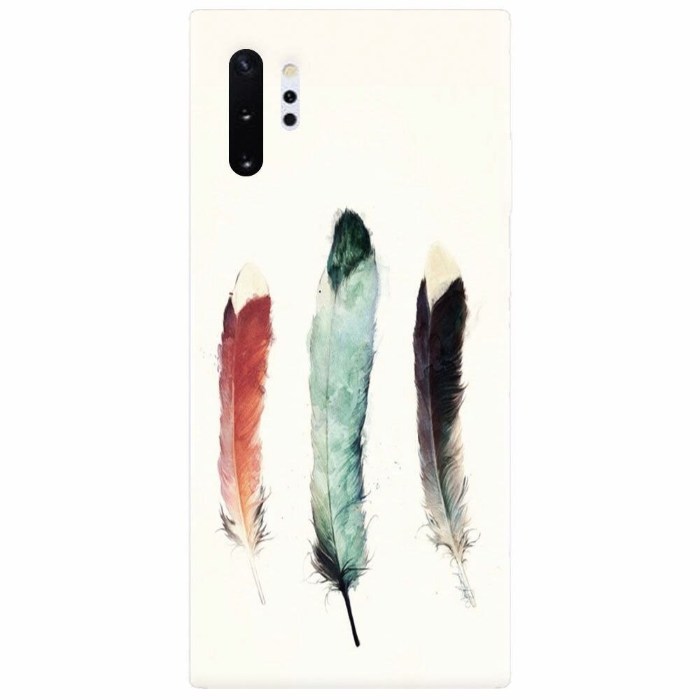 Husa silicon pentru Samsung Galaxy Note 10 Plus, Three Feathers