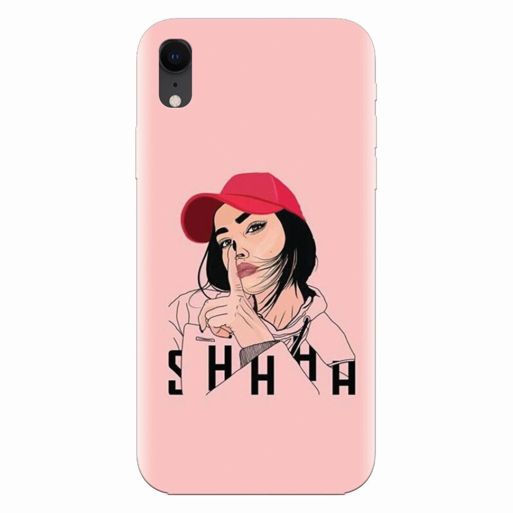 Husa silicon pentru Apple Iphone XR, Shhh