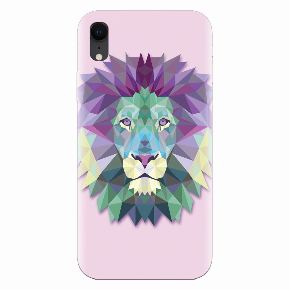 Husa silicon pentru Apple Iphone XR, Polygon Lion