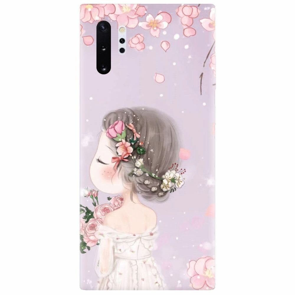 Husa silicon pentru Samsung Galaxy Note 10 Plus, Girl 001