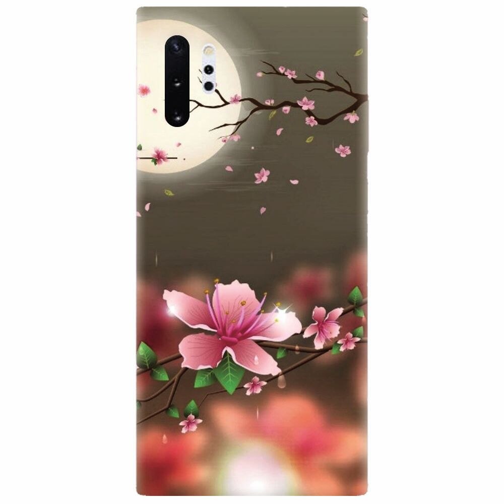 Husa silicon pentru Samsung Galaxy Note 10 Plus, Flowers 101