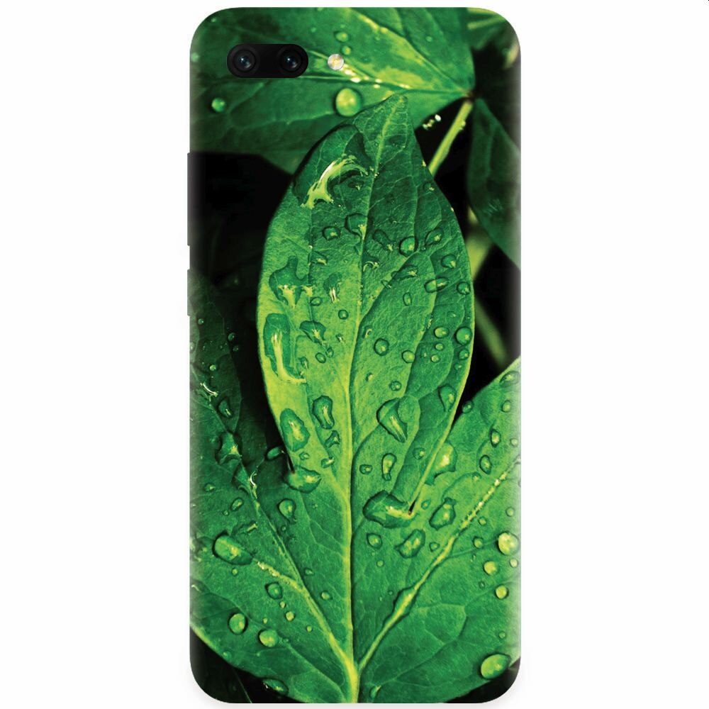 Husa silicon pentru Honor 10, Leaves And Dew
