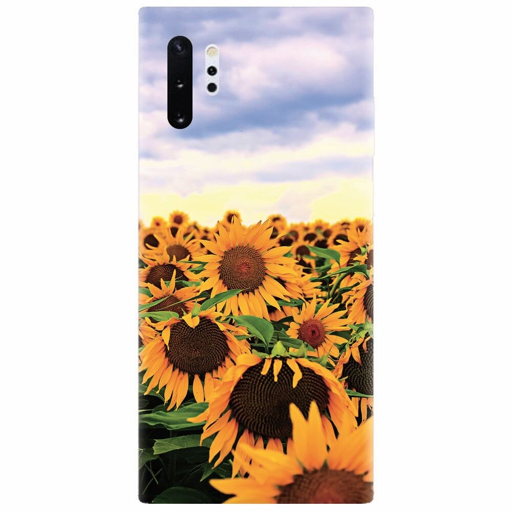 Husa silicon pentru Samsung Galaxy Note 10 Plus, Sunflowers