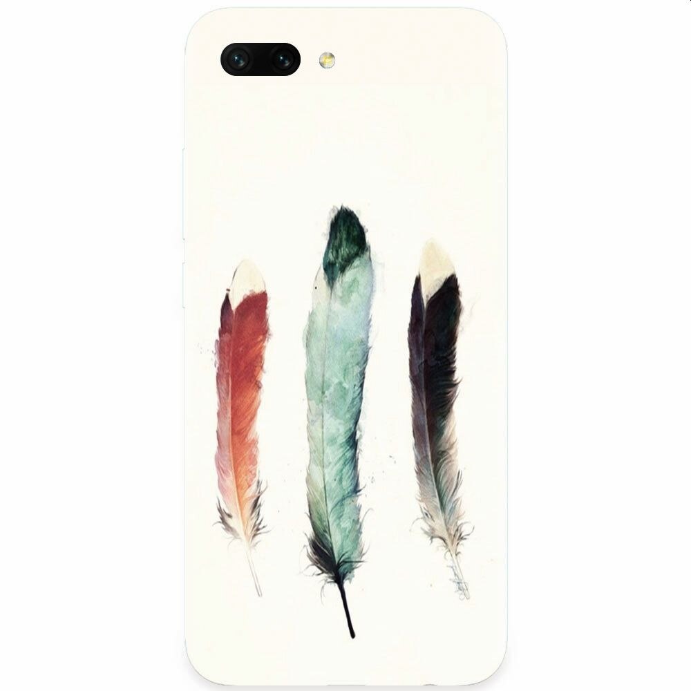 Husa silicon pentru Honor 10, Three Feathers