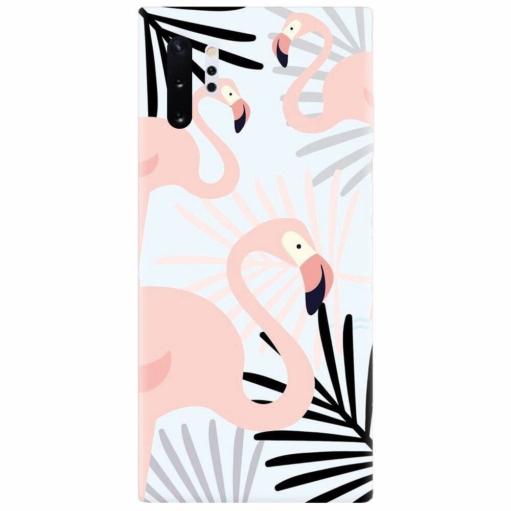 Husa silicon pentru Samsung Galaxy Note 10 Plus, Flamingo