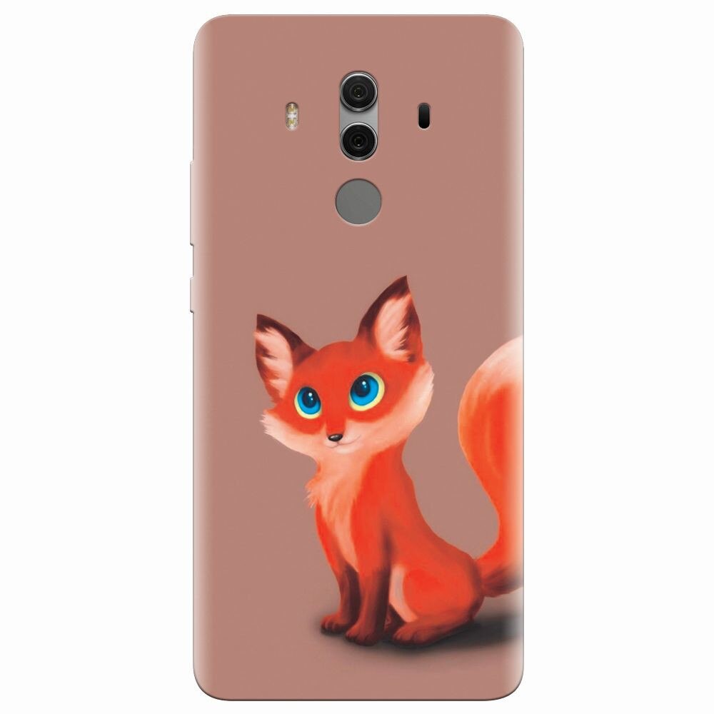 Husa silicon pentru Huawei Mate 10 Pro, Fox Cartoon Animal And