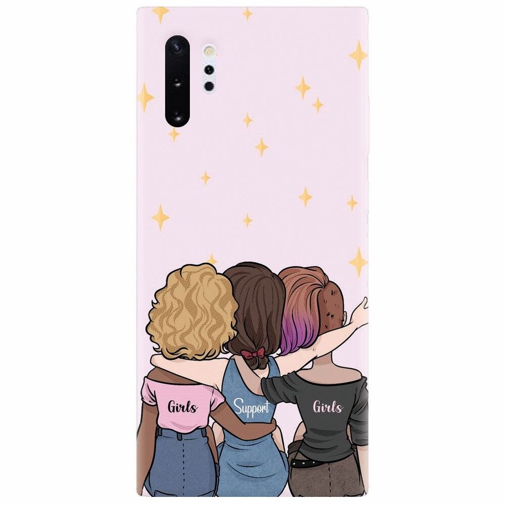 Husa silicon pentru Samsung Galaxy Note 10 Plus, Girls Support Girls