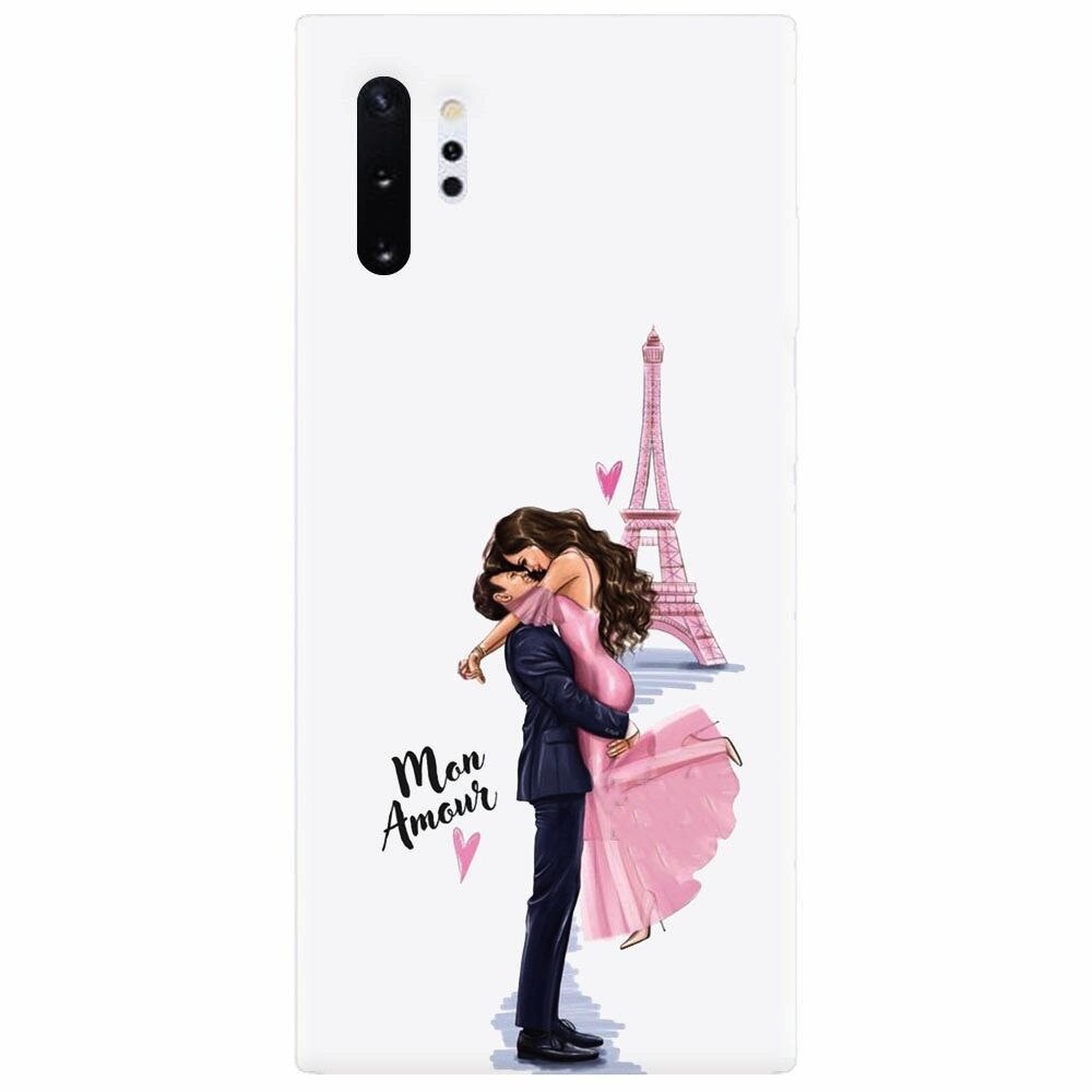 Husa silicon pentru Samsung Galaxy Note 10 Plus, Paris Love Mon Amour