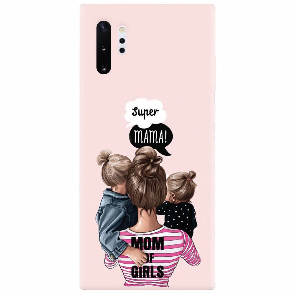 Husa silicon pentru Samsung Galaxy Note 10 Plus, Mom Of Girls