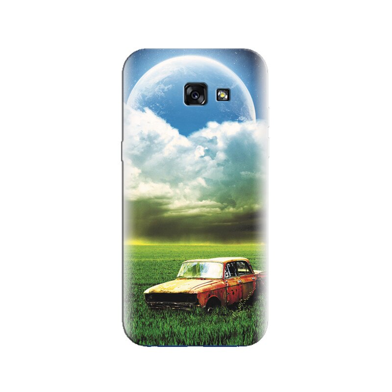 Husa Samsung A3 2017 Old Retro Car With Planet In Sky Look