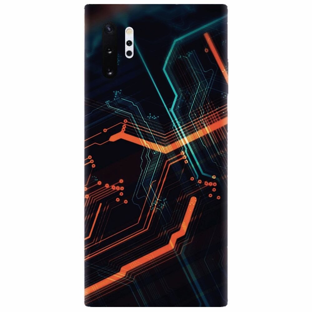 Husa silicon pentru Samsung Galaxy Note 10 Plus, Circuits