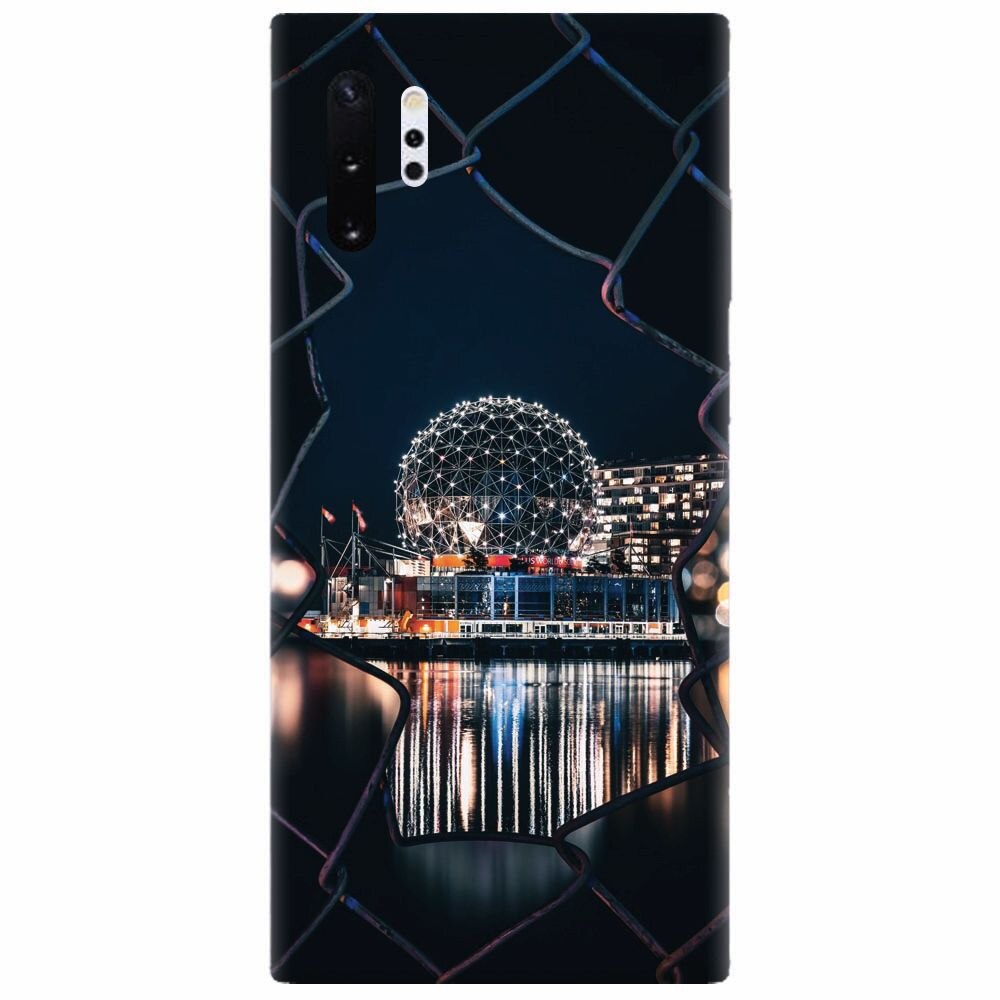 Husa silicon pentru Samsung Galaxy Note 10 Plus, Abstract Architectural Design