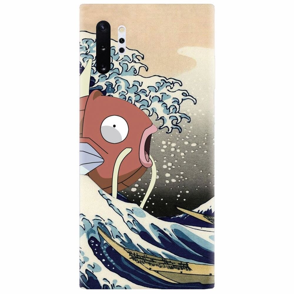 Husa silicon pentru Samsung Galaxy Note 10 Plus, Great Wave Fish