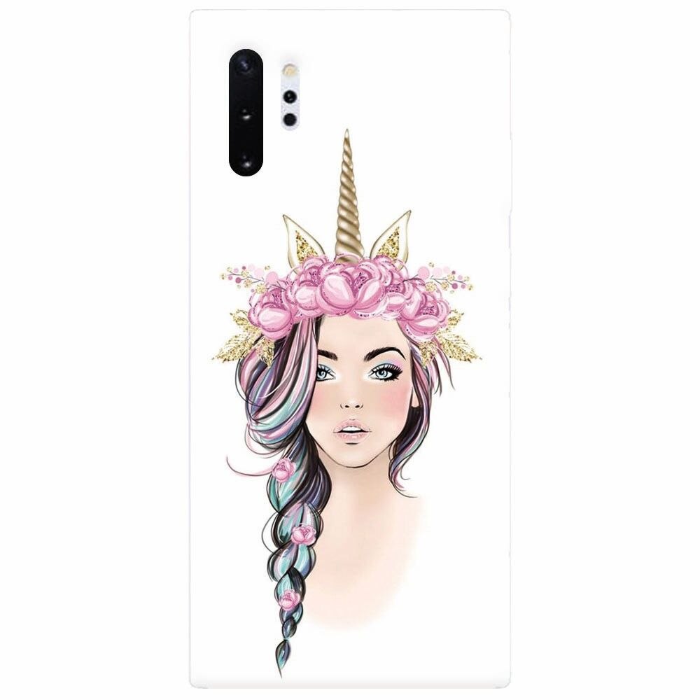 Husa silicon pentru Samsung Galaxy Note 10 Plus, Unicorn Girl