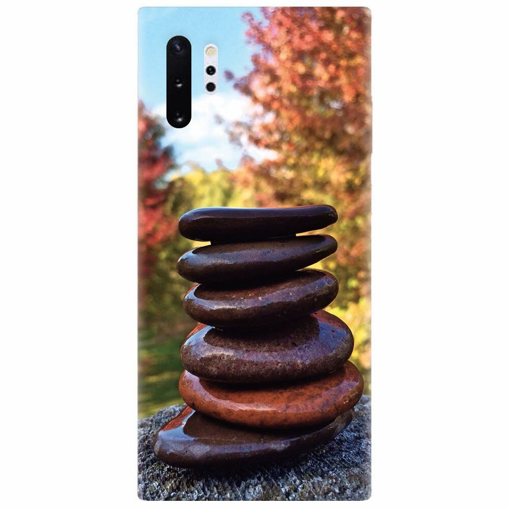 Husa silicon pentru Samsung Galaxy Note 10 Plus, Stacking Stones