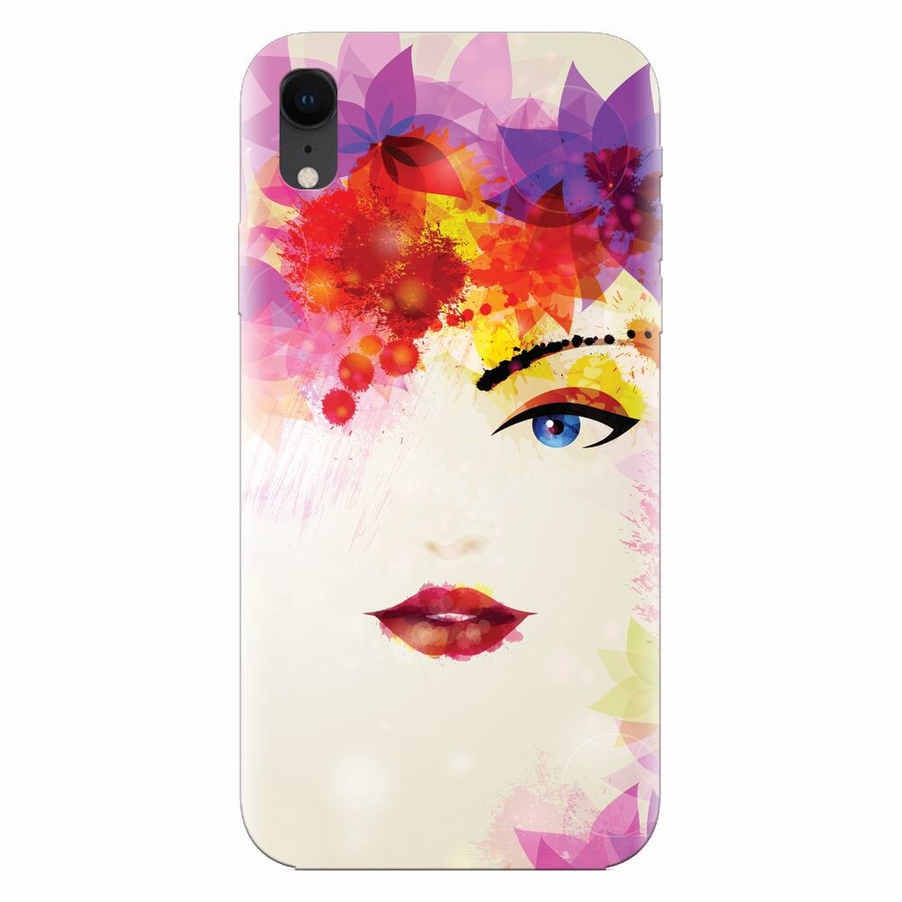 Husa silicon pentru Apple Iphone XR, Pretty Face