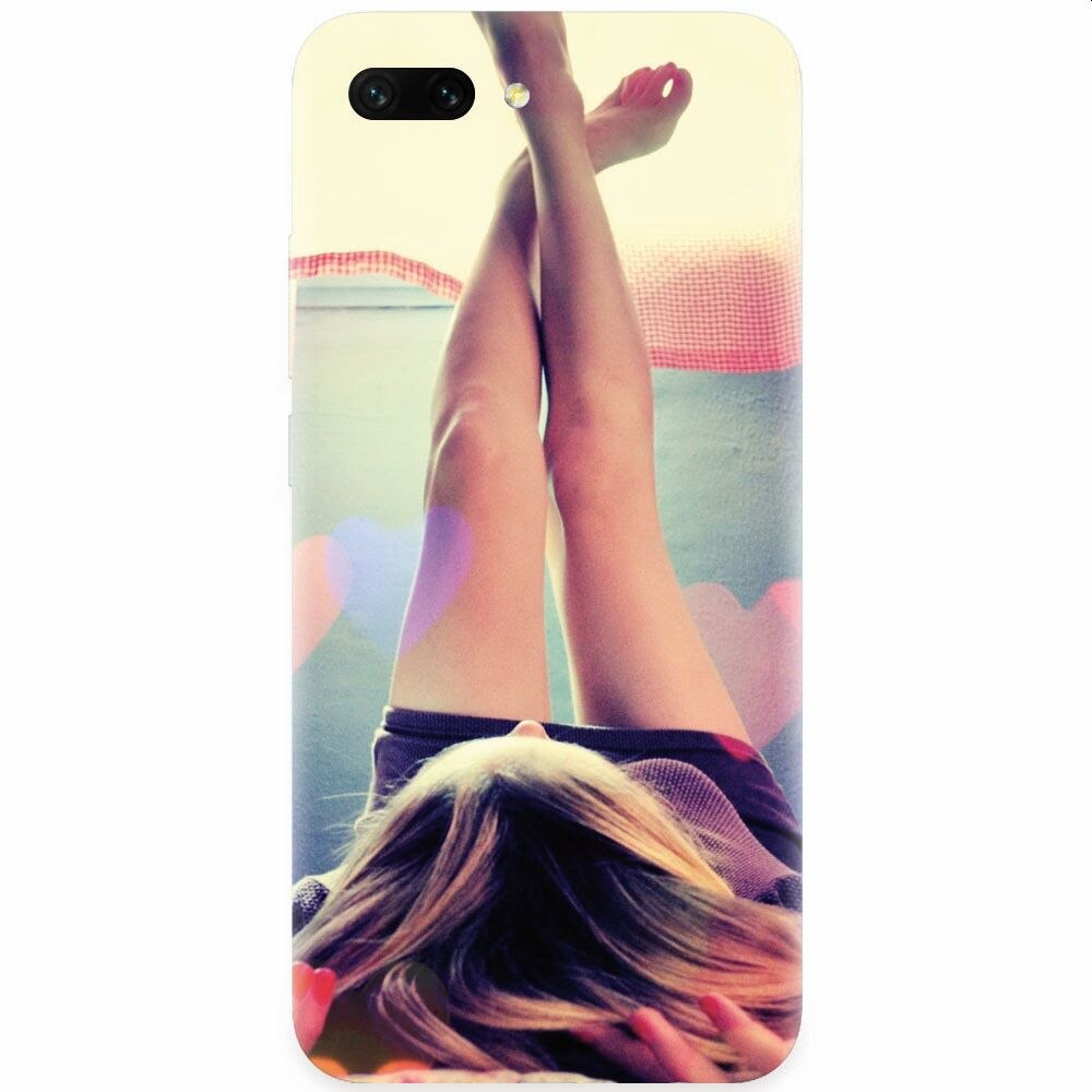 Husa silicon pentru Honor 10, Relax Girl