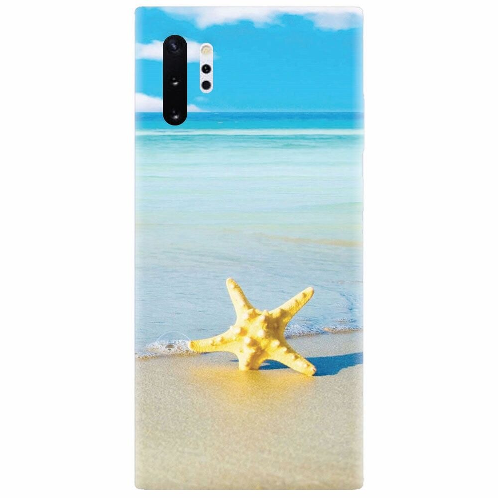Husa silicon pentru Samsung Galaxy Note 10 Plus, Starfish Beach