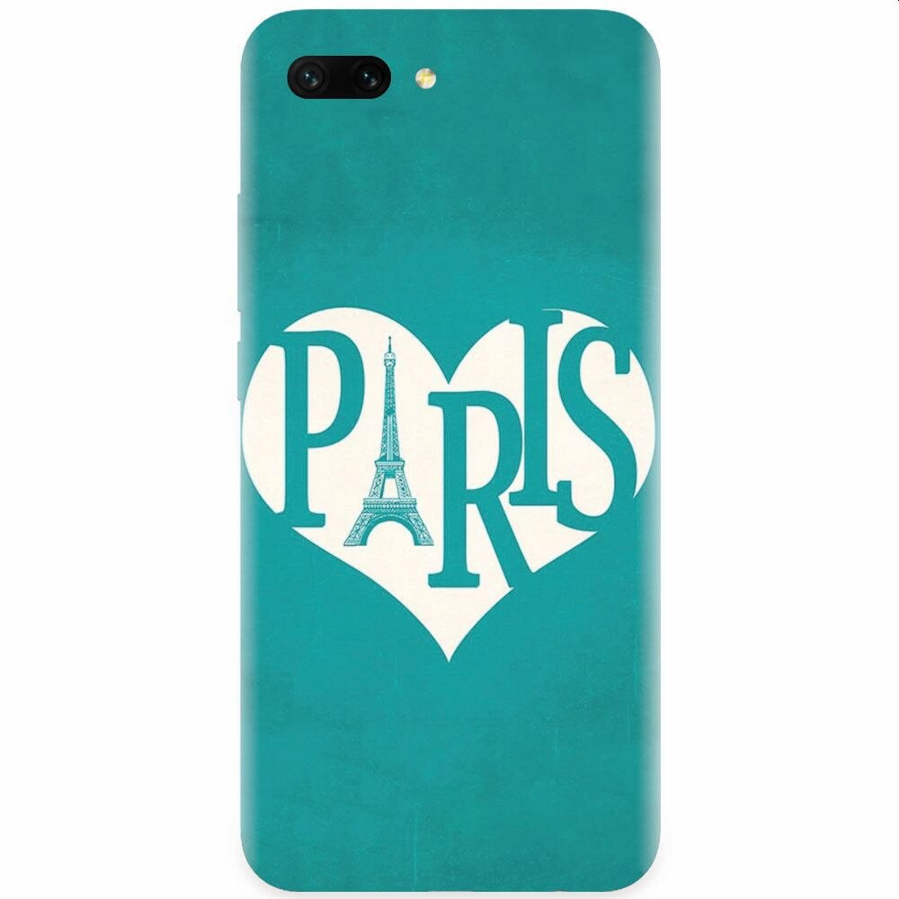 Husa silicon pentru Honor 10, I Love Paris