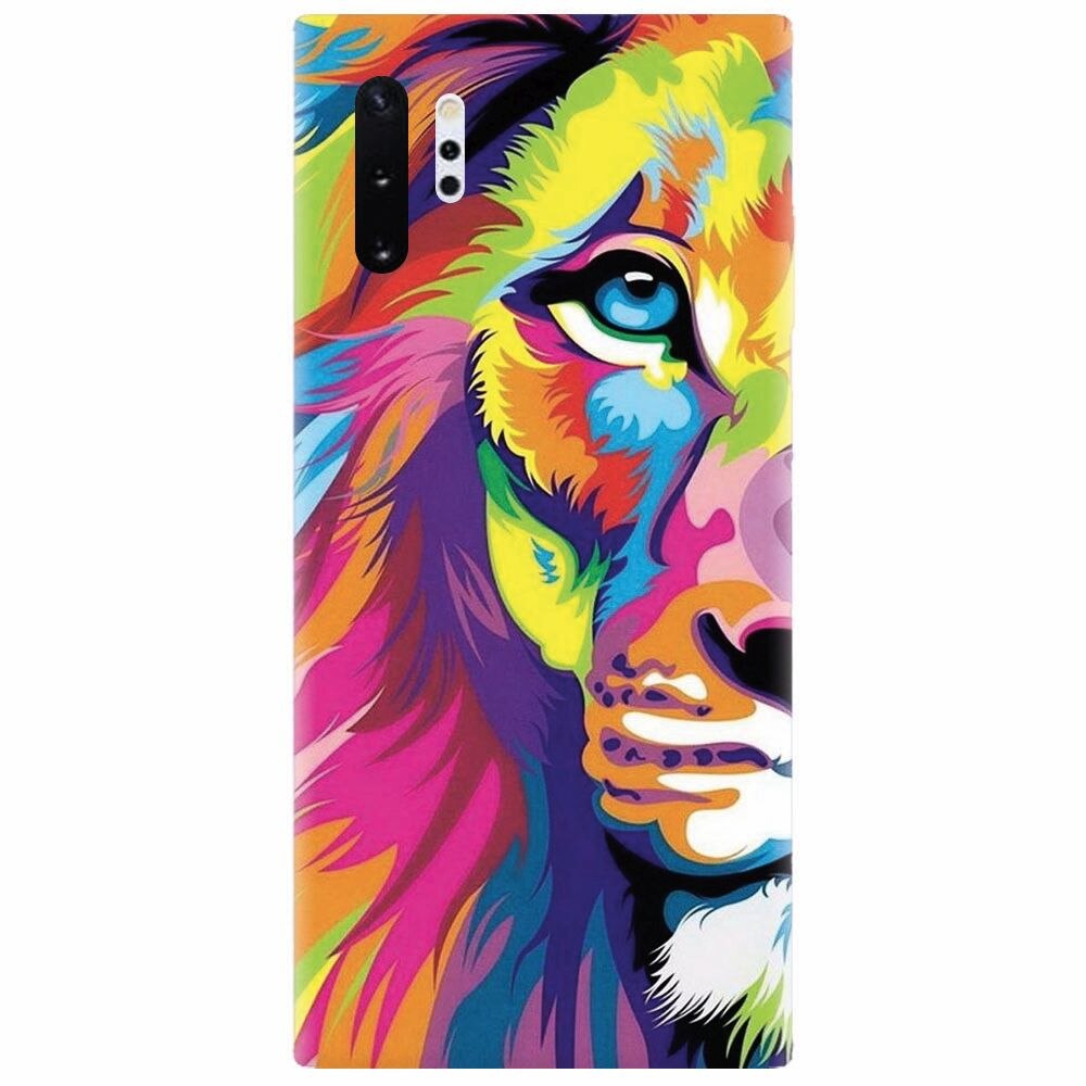 Husa silicon pentru Samsung Galaxy Note 10 Plus, Colorfull Lion 002