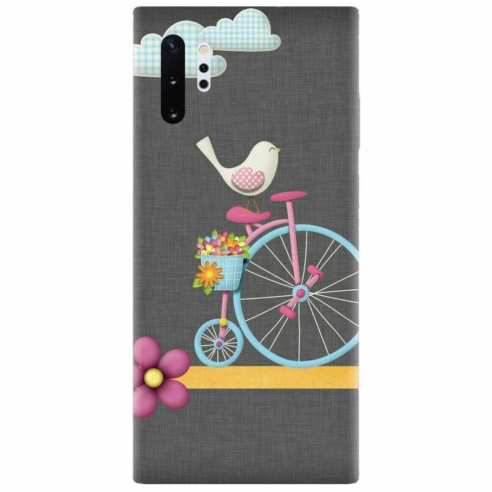 Husa silicon pentru Samsung Galaxy Note 10 Plus, Bird