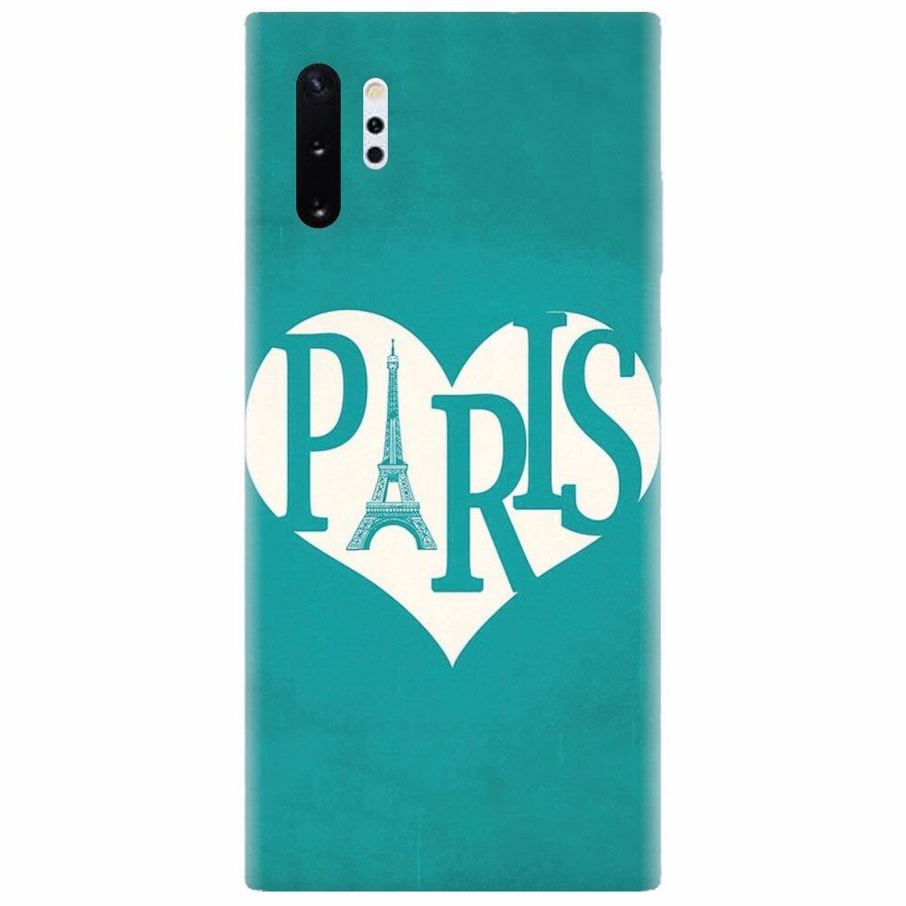 Husa silicon pentru Samsung Galaxy Note 10 Plus, I Love Paris