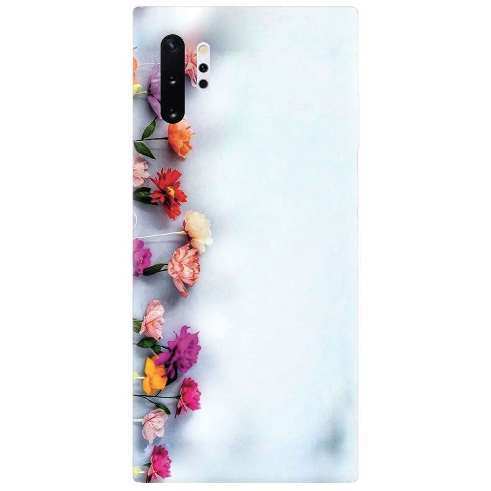 Husa silicon pentru Samsung Galaxy Note 10 Plus, Flowers