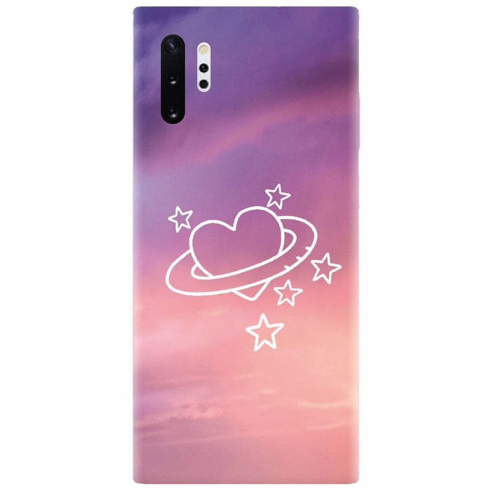 Husa silicon pentru Samsung Galaxy Note 10 Plus, Galaxy Heart