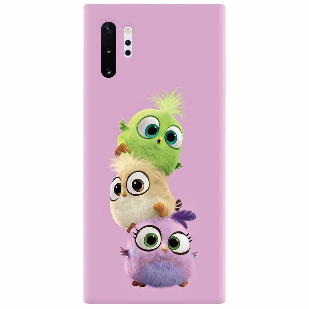 Husa silicon pentru Samsung Galaxy Note 10 Plus, Baby Birds