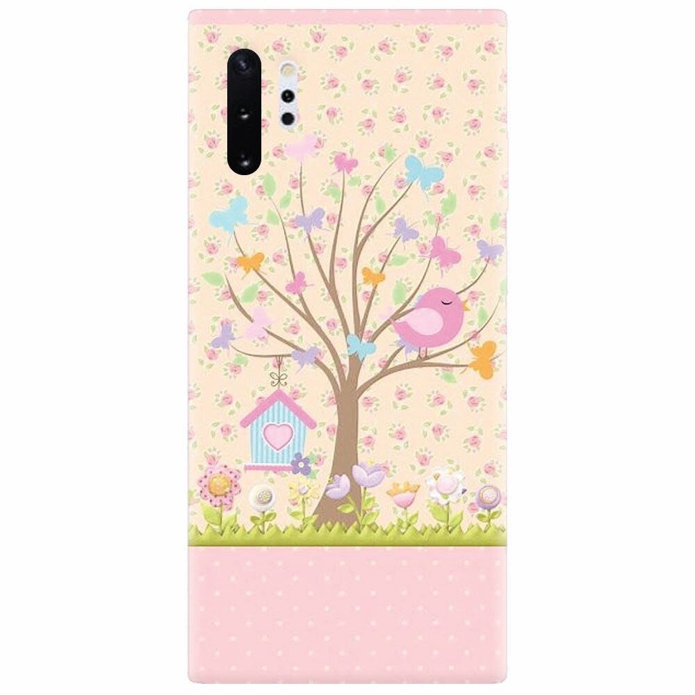 Husa silicon pentru Samsung Galaxy Note 10 Plus, Cute Birdhouse