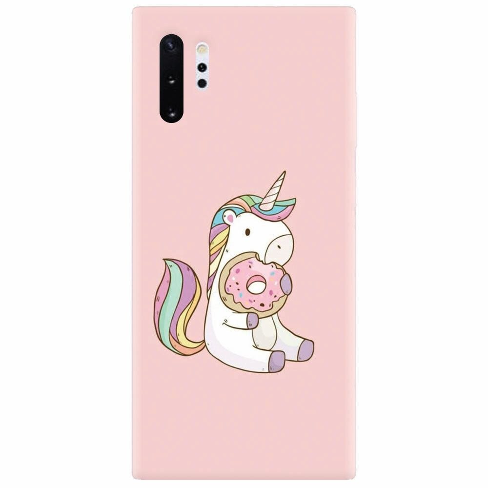 Husa silicon pentru Samsung Galaxy Note 10 Plus, Unicorn Donuts