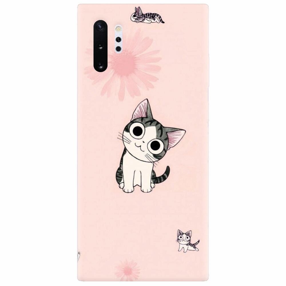 Husa silicon pentru Samsung Galaxy Note 10 Plus, Cute Cat 101