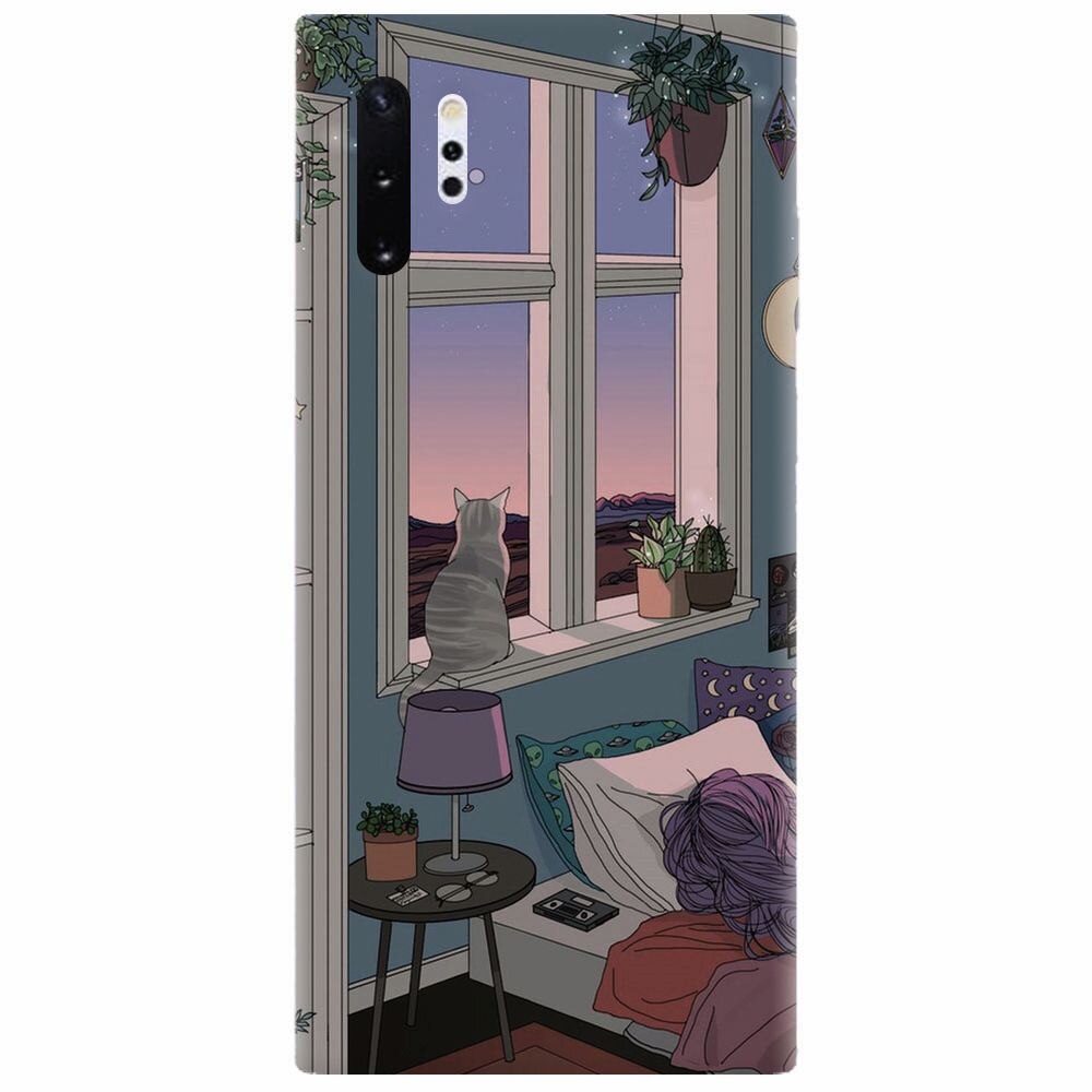 Husa silicon pentru Samsung Galaxy Note 10 Plus, Girl Room